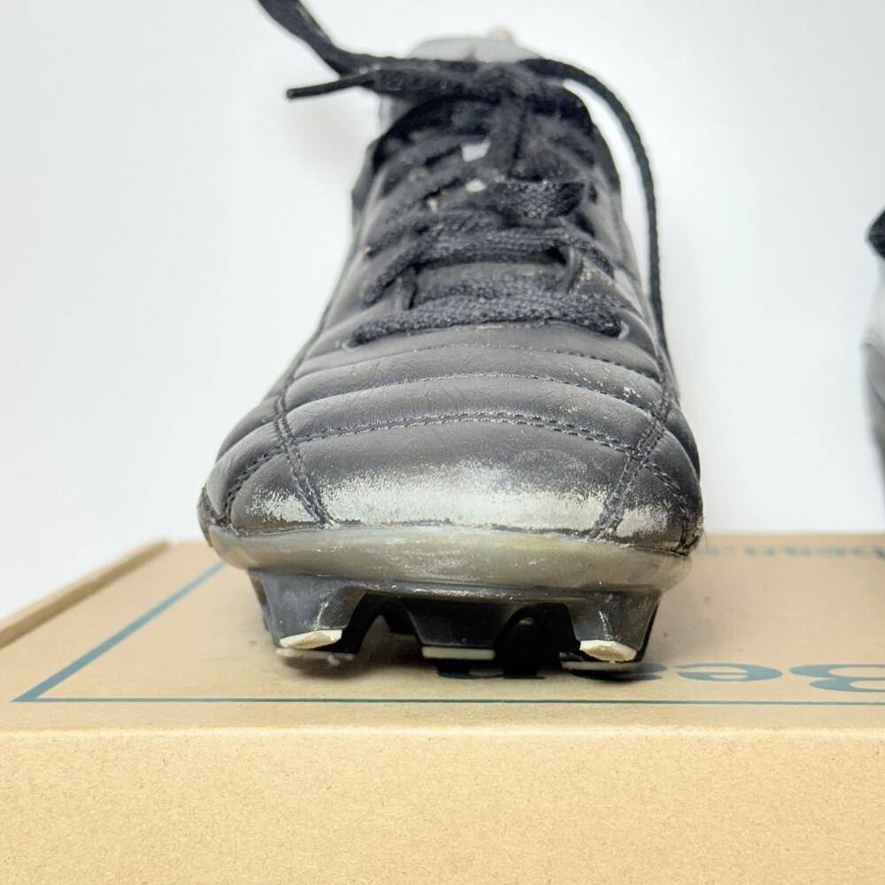 Vintage Mens 9.5 Nike Air Zoom ZM Total 90 Soccer Cleats Black Silver Leather - Picture 7 of 13